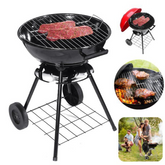 Portable Charcoal BBQ Kettle Grill with Wheels – 57cm (22-Inch) Outdoor Braai for Patio, Camping & Tailgating
